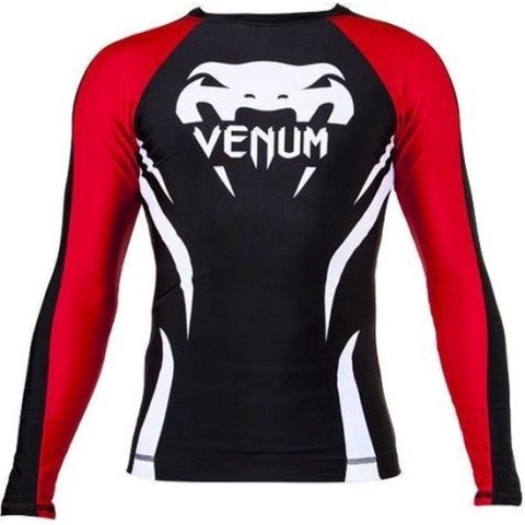 Venum Electron 2.0 Rash Guard Zwart Lange Mouwen maat XL