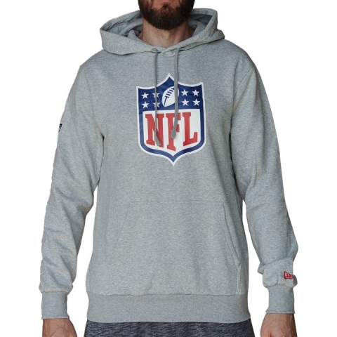 New Era NFL Generic Logo Hoodie 60416768, Mannen, Grijs, Sweatshirt, maat: M