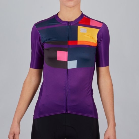 Sportful Fietsshirt korte mouwen Dames Paars  - IDEA W JERSEY VIOLET - L
