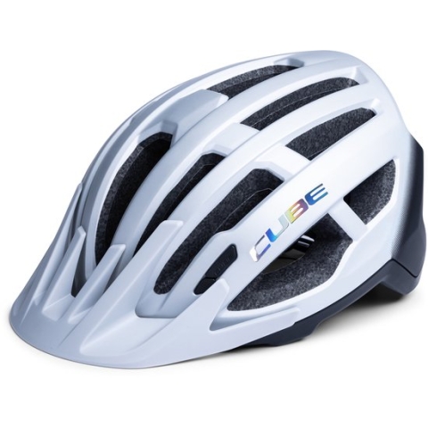 CUBE Fietshelm Offpath - Mountainbikehelm - 15 Ventilatiegaten - SNAP 360 fit-systeem - Verstelbaar - 57-62 cm - L - Grijs