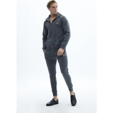 SCR. Nedro - Trainingsbroek Heren - High Quality Joggingbroek - Grijs - Maat XXL