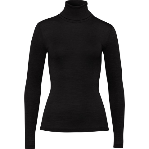 Hanro - Woolen Silk - Dames Coltrui - Zwart - XL
