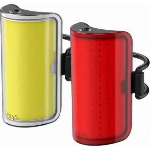 Knog Verlichtingsset Mid' Cobber Usb-oplaadbaar Rood/geel