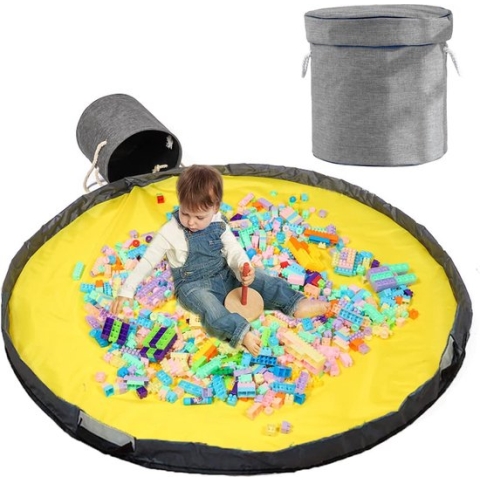 Children's Tidy Bag, Toy Storage for Outdoors, Children's Tidy Bag, Play Blanket, Tidy Bag, Toy Storage Basket, Toy Storage with Lid, Toy Storage Bag