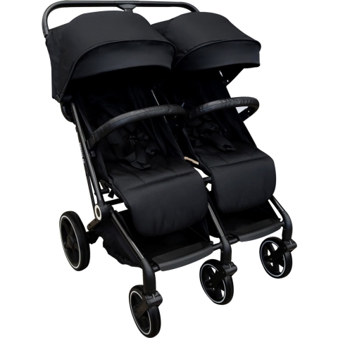 Deryan Luxe XP Twin Buggy XL - Dubbele buggy - Duobuggy - Compact lichtgewicht - Zwart