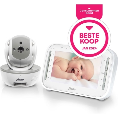 Alecto DVM200MGS - Babyfoon met Camera - Op afstand Beweegbaar - Grijs