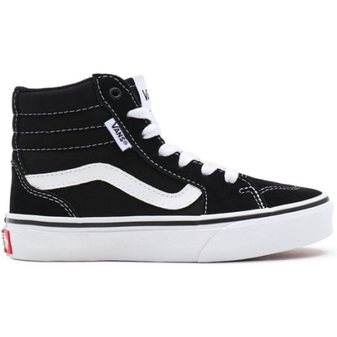 VANS YT Filmore Hi (SUEDE/CANVAS)BLACK/WHITE -Maat 30