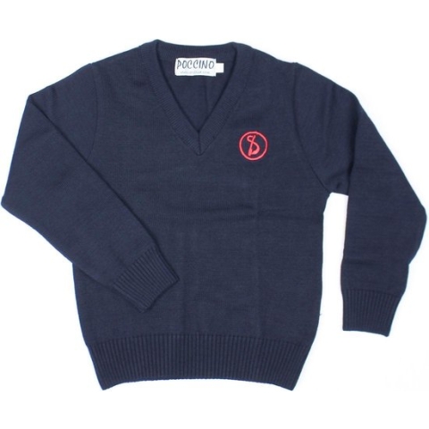 Sint-Ludgardis schooluniform - Trui jongen - Donkerblauw - Maat 14 jaar
