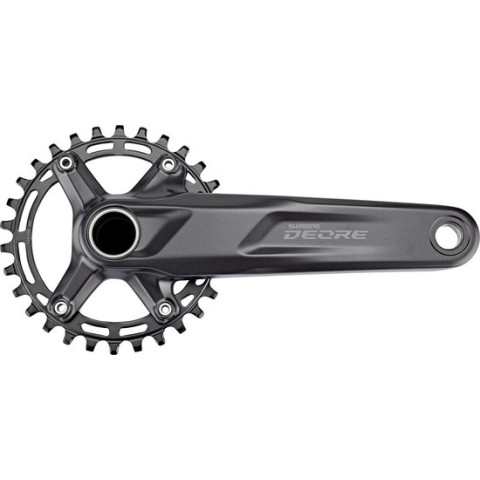 Crankstel Shimano Deore FC-M5100-1 10/11 speed - 30 tands - 175 mm - zwart
