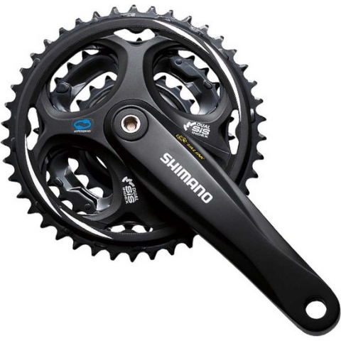 Shimano Crankstel Altus M311 7/8s 48-38-28t 170 Mm Zwart