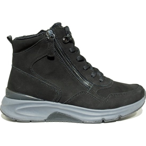Gabor Rollingsoft Veterschoenen Hoog - zwart - Maat 4