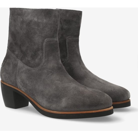 Shabbies Amsterdam Enkellaarzen Lucie Ankie Donker Grey - Maat 36