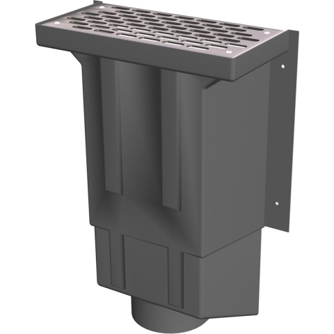 Ventilatiebak koekoek T175 met rvs rooster