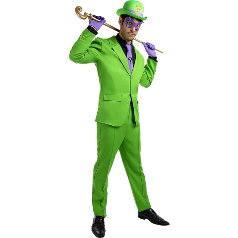 FUNIDELIA The Riddler kostuum voor mannen - Maat: XL - Groen