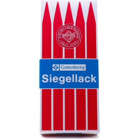 Gutenberg Zegellak | rood | 10 staven