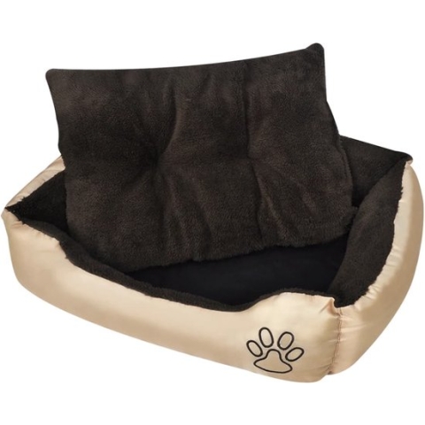 The Living Store Hondenmand - Beige/Bruin - 75 x 58 x 19 cm - Waterafstotend