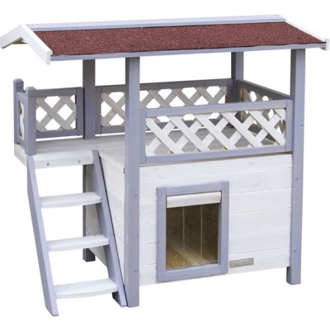 Kerbl-Kattenhuis-Lodge-Ontario-77x50x73-cm-lichtgrijs