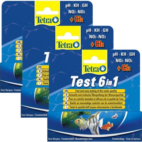 Tetra Tetratest 6 In 1 - Testen - 3 x 25 stuks