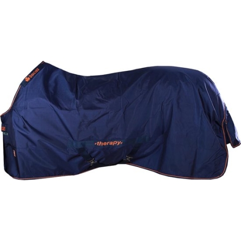 Bucas Deken Therapy Turnout Light Donkerblauw-oranje - 135/183