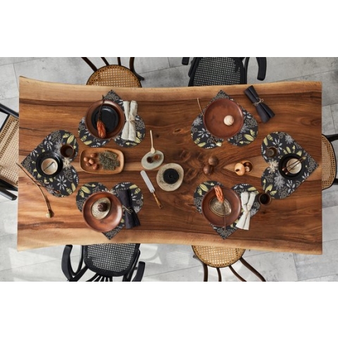 Onderleggers - Placemats - Placemats hartje - Abstract - Bloemen - Patronen - 6 stuks