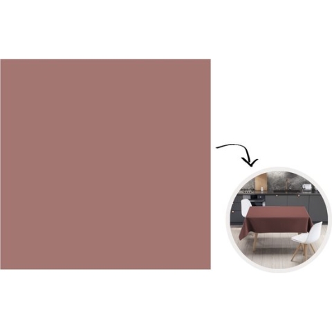Tafelkleed - Tafellaken - 180x180 cm - Terracotta - Patronen - Roze - Binnen en Buiten