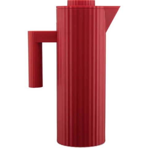 Alessi Thermoskan Plissé - MDL12 R - Rood - 1 Liter - door Michele De Lucchi