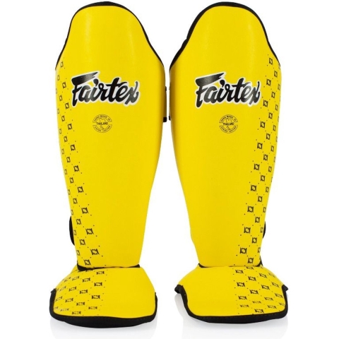 Fairtex Competition Scheenbeschermers - geel - maat M