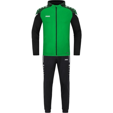 Jako Performance Trainingspak Polyester Met Capuchon Kinderen - Zachtgroen / Zwart | Maat: 140