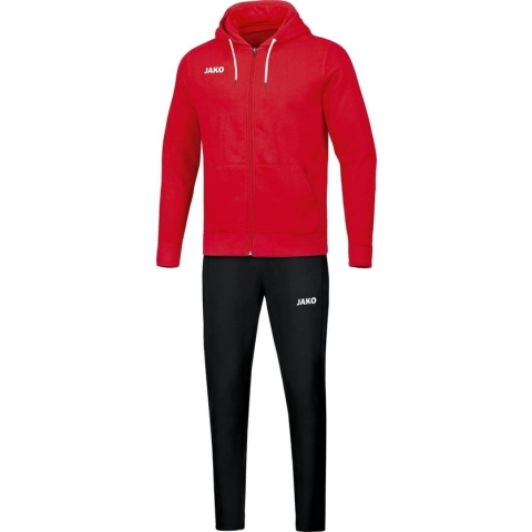 Jako Base Joggingpak Met Kap Heren - Rood | Maat: XXL