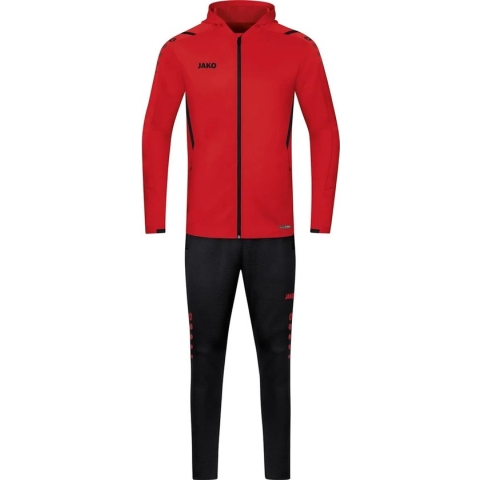 Jako Challenge Polyesterpak Met Kap Heren - Rood / Zwart | Maat: L
