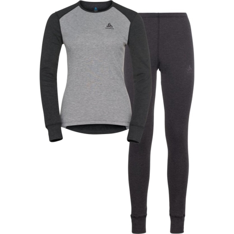 Odlo Active Warm Eco Special Set Dames Thermoset Dark Grey Melange - Grey Melange XL