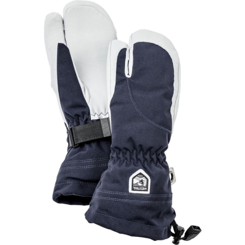 Hestra Heli Ski Female - 3 finger -7 - Navy/offwhite - Wintersport - Wintersportkleding - Handschoenen