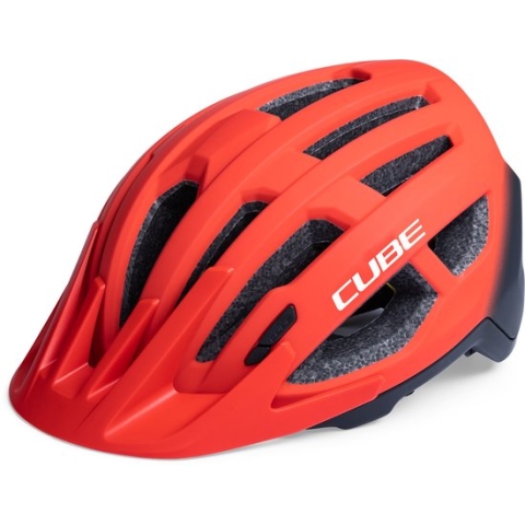 CUBE Fietshelm Offpath - Mountainbikehelm - 15 Ventilatiegaten - SNAP 360 fit-systeem - Verstelbaar - 57-62 cm - L - Rood