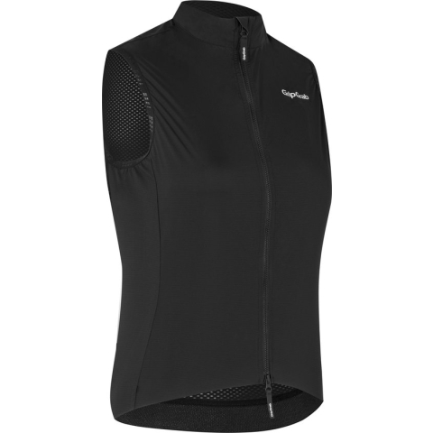 GripGrab - WindBuster Vest Lichte Winddichte Fiets Gilet voor Dames Thermo Wielrennen Windvest Mouwloos - Zwart - Vrouwen - Maat L