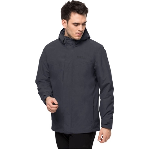 Jack Wolfskin Altenberg 3in1 Jacket Men - Outdoorjas - Heren - Grijs - Maat XXXL