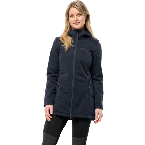 Jack Wolfskin WINDHAIN COAT W Dames Outdoorjas - Maat XL
