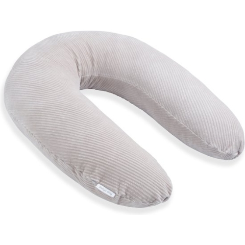 Baby's Only Voedingskussen - Zwangerschapskussen - Zijslaapkussen - Lichaamskussen Sense - Kiezelgrijs - 160 cm
