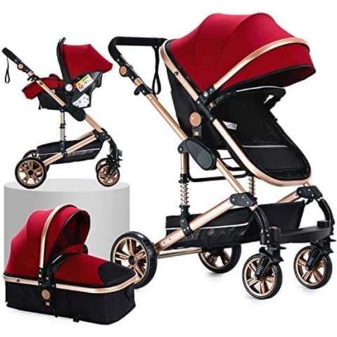 Kinderwagen 3 in 1 - Babywagen 3 in 1 - Wandelwagen - Kinderwagen 3 in 1 Incl Autostoel