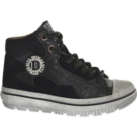 Develab 44301 927 Black Jongens Veterboot - Zwart - 28