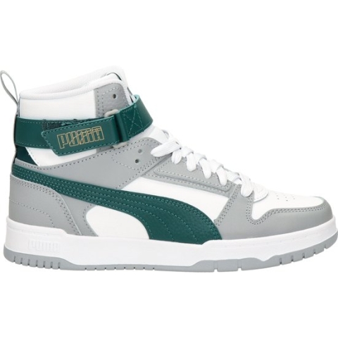 PUMA RBD Game Jr FALSE Sneakers - PUMA White-Malachite-Cool Mid Gray-Gold - Maat 38