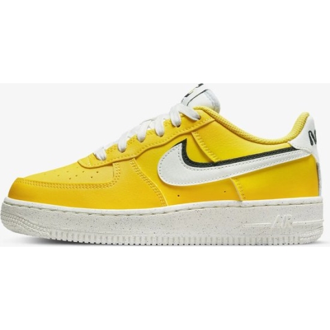 NIKE AIR FORCE 1 LV8 - Maat 38 - Kinder Sneakers - Geel/Wit