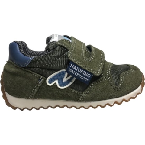 Naturino Waterproof - Sammy - Mt 29 - velcro blauwe logo warme sportieve lederen sneakers - groen