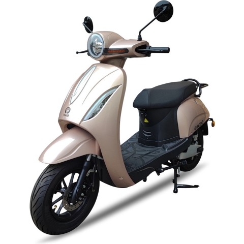 ESCOO Biënto Champagne - Elektrische scooter/brommer - 25 of 45km/h - BOSCH Motor - Uitneembare Lithium Accu