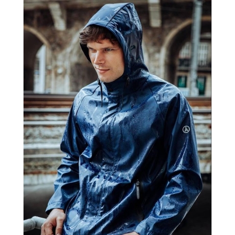 Tanta Regenjas Kise Indigo Heren S kort model