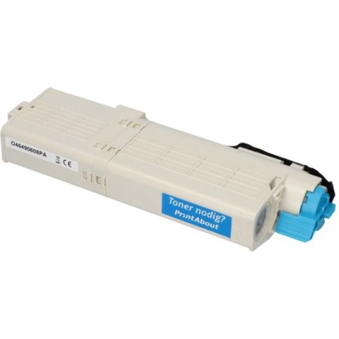 PrintAbout huismerk Toner 46490608 Zwart geschikt voor OKI
