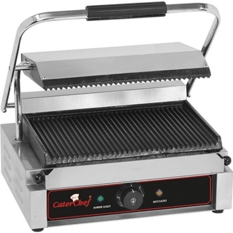 Contactgrill Solo-Grande (Gegroefd/Gegroefd) - CaterChef 688405 - Horeca & Professioneel