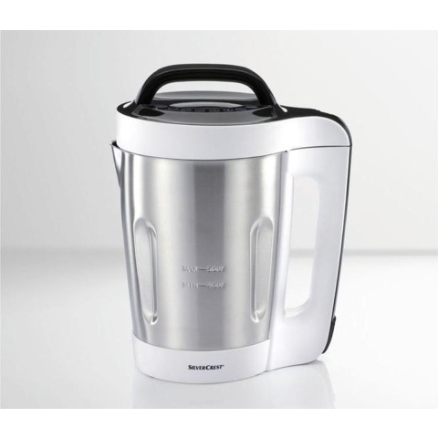 SILVERCREST® Blender met kookfunctie - Soepmaker - inhoud 1,6L - 1000W - Soepmaker met 4 automatische programma's - RVS -  mix- en warmhoudfunctie