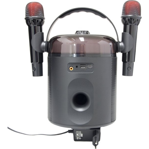 MG Dynamische luidspreker met karaoke SK46 2023 - Draagbare Speaker met LED verlichting en Extra Bass - 15 Watt / 2402hZ - Draadloze Bluetooth Luidspreker - Soundbeat Box