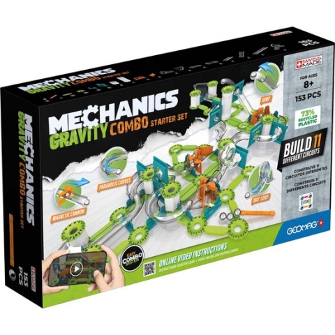 Geomag Geomag Mechanics Recycled Combo Starter Set 153 pcs