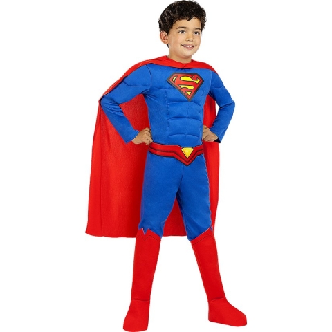 FUNIDELIA Superman Lights On! kostuum - 10-12 jaar (146-158 cm)